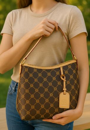 Designer-Inspired Monogram Tote, Handbag